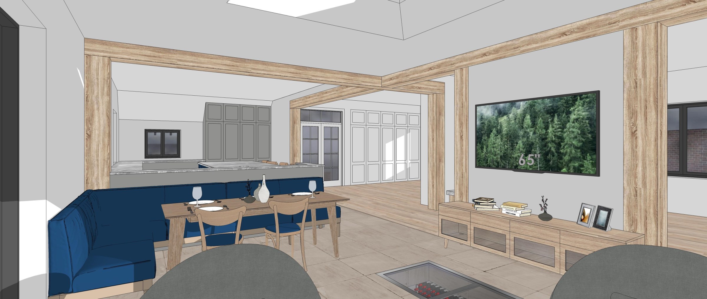 Sketch up 3D visuals.