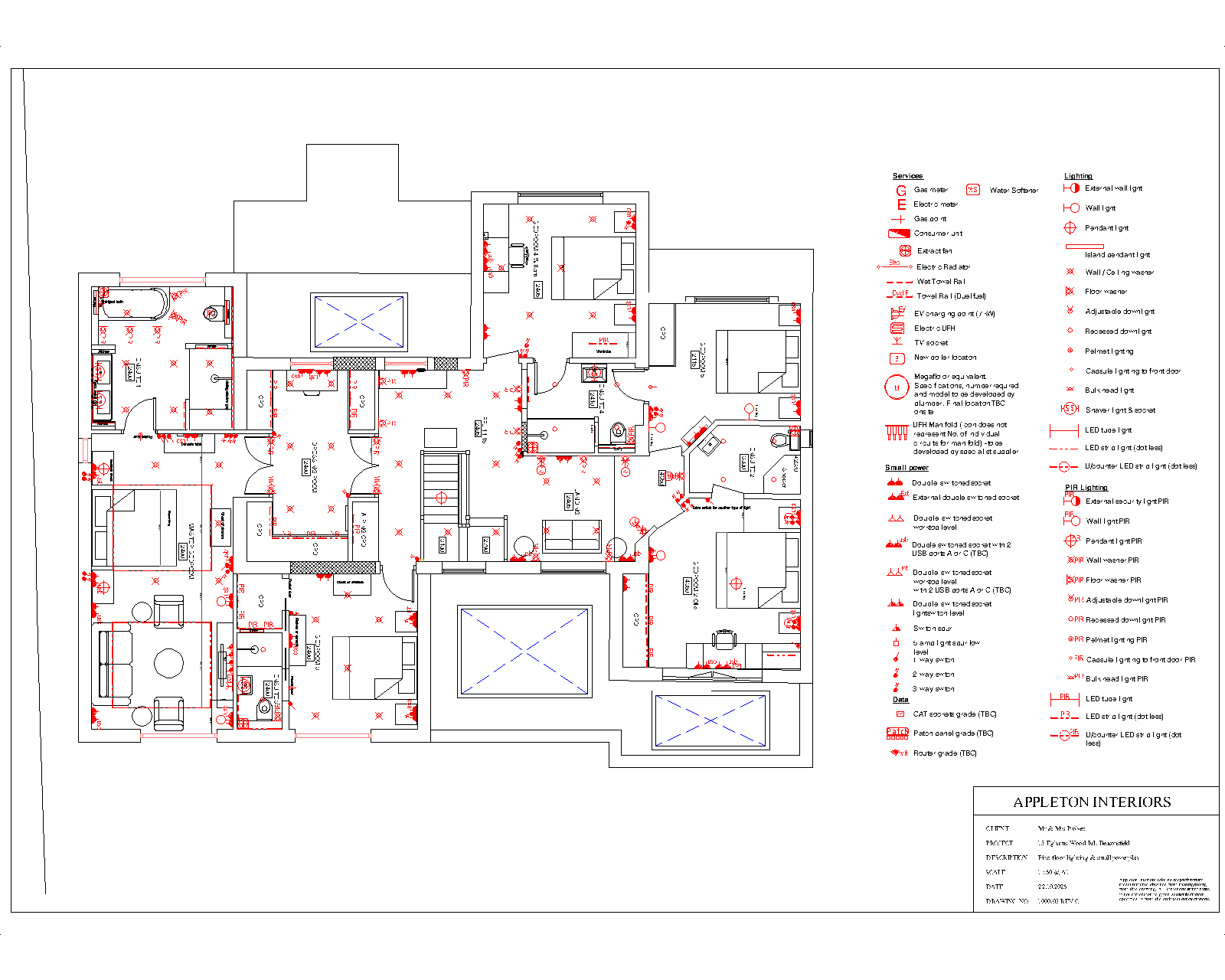 Lighting plan example.
